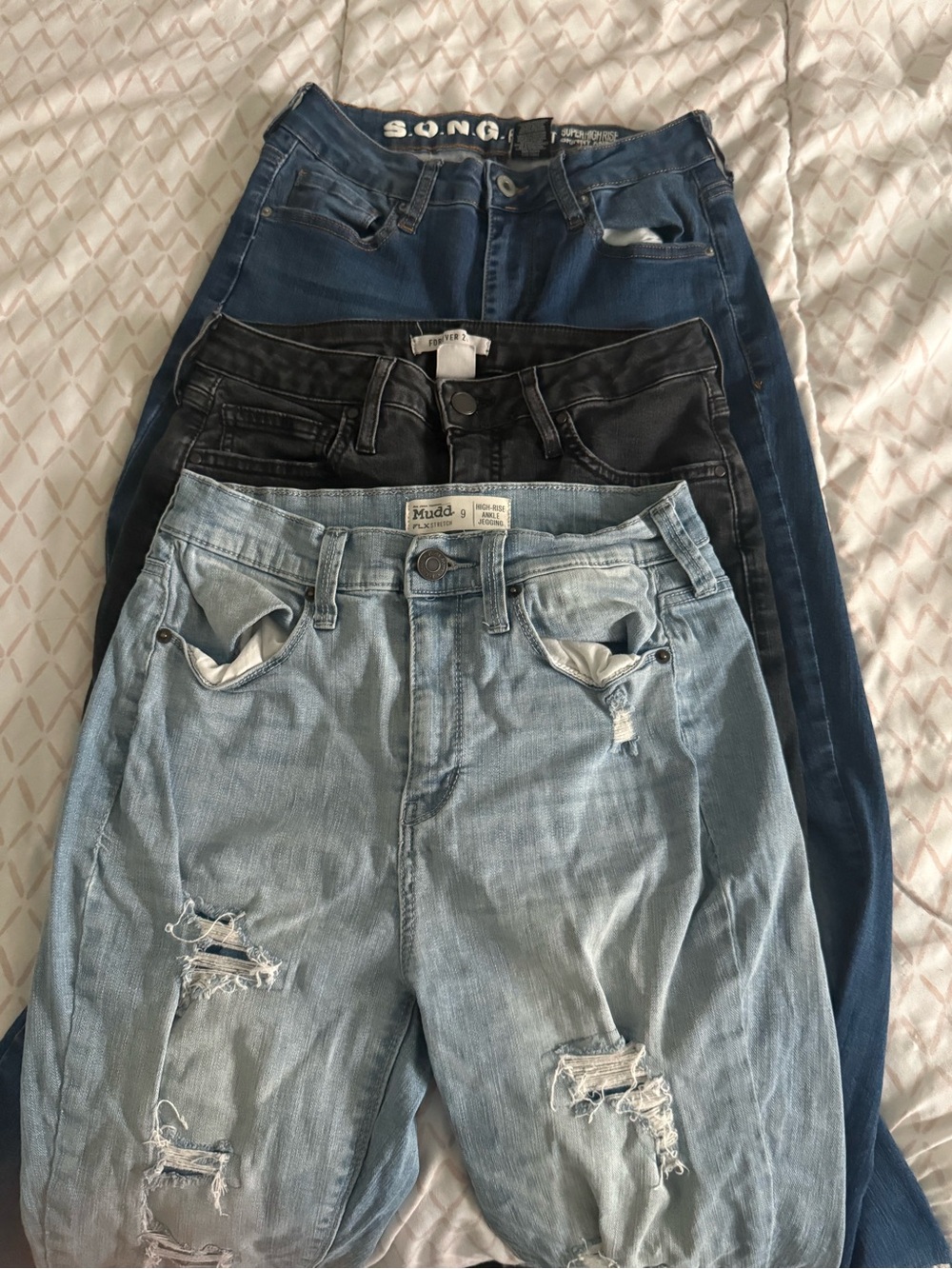 Bundle Of Three High Rise Jeans Size 29